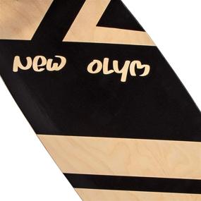 img 2 attached to 🛹 New Olym 44 Inch Longboard Skateboard: Premium 8 Layer Canadian Maple Drop Through Longboards for Youth Beginners