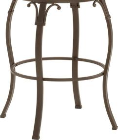 img 2 attached to 🪑 Hillsdale Lakeview Swivel Counter Height Stool 24-Inch: Elegant Brown Design with Slate Accents for Stylish Living Spaces