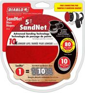 🔸 diablo sandnet 80 grit sanding disc - premium abrasive for smooth surfacing логотип