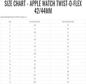 img 3 attached to 📚 Опции ремешка Twist-O-Flex из нержавеющей стали: Совместимые с Apple Watch Series 1-7 (38/40/41 и 42/44/45)!