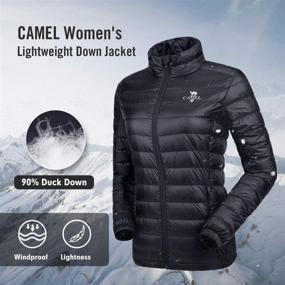 img 1 attached to 🐪 Stylish Camel Women's Lightweight Down Jacket: Packable Puffer Coats for Winter with 4 Pockets