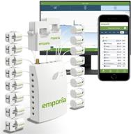 🏡 emporia smart home energy monitor w/ 16 50a circuit level sensors, real-time electricity meter/solar net metering логотип