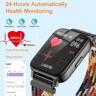 eastcoo smart watch – 1.69' hd full touch screen fitness tracker for android/ios phones: heart rate monitor, message notifications – perfect gift for men and women logo