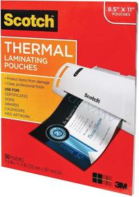 img 3 attached to 📚 Scotch Thermal Laminating Pouches 8.9x11.4 - 3mil, 50-Pack: Clear, High-Quality Protection for All Documents