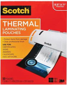 img 4 attached to 📚 Scotch Thermal Laminating Pouches 8.9x11.4 - 3mil, 50-Pack: Clear, High-Quality Protection for All Documents