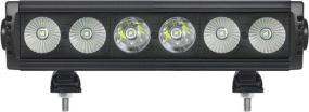 img 3 attached to 💡 Hella 357209001 ValueFit 11" Design Series Light Bar - Top Quality 6 LED/Combo Beam Option