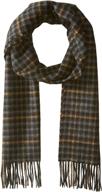 hickey freeman plaid cashmere cosmos: elevate your style with men's scarf accessories logo