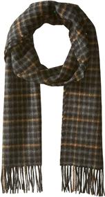 img 3 attached to Hickey Freeman Plaid Cashmere Cosmos: Elevate Your Style with Men's Scarf Accessories