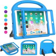 📱 suplik kids case for ipad 5th/6th gen, ipad air 1/2 & ipad pro 9.7 - blue, with screen protector & handle stand логотип