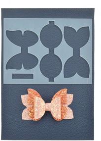 img 2 attached to 🎀 Craft Your Own Leather Bows with this DIY 5 Set Leather Bow Tie Template