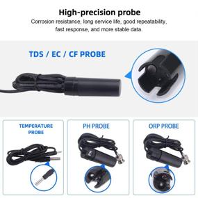 img 1 attached to 🌊 RCYAGO 6-in-1 Digital Water Quality Tester: Multi-Parameter Meter for LCD Display, pH/ORP/EC/CF/TDS(PPM) Measurements & Temperature Analysis