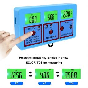 img 2 attached to 🌊 RCYAGO 6-in-1 Digital Water Quality Tester: Multi-Parameter Meter for LCD Display, pH/ORP/EC/CF/TDS(PPM) Measurements & Temperature Analysis