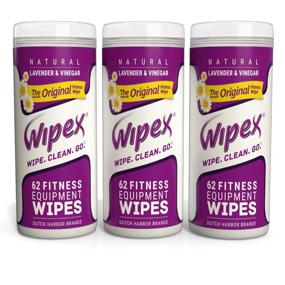 img 4 attached to 🏋️ Wipex Natural Fitness Equipment Wipes: Lavender and Vinegar, 3 Canisters - 186 Wipes