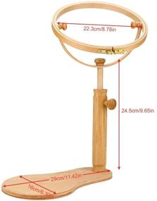 img 3 attached to 🪡 Versatile Adjustable Rotated Embroidery Frame Stand: Perfect for All Hoop Sizes & Cross Stitch Needs!