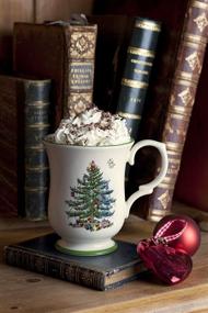 img 1 attached to 🎄 Spode Christmas Tree Ceramic Footed Mug