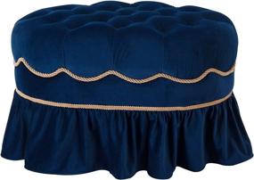 img 2 attached to 🔵 Navy Blue Jennifer Taylor Home Toby Ottoman: A Stylish and Functional Addition to Any Space