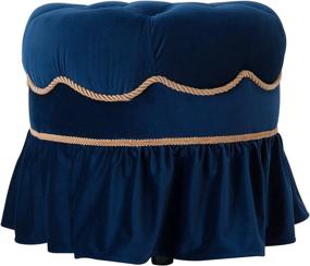 img 1 attached to 🔵 Navy Blue Jennifer Taylor Home Toby Ottoman: A Stylish and Functional Addition to Any Space