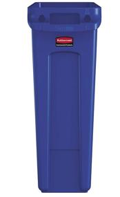 img 3 attached to 🗑️ Rubbermaid Commercial Slim Jim Plastic Rectangular Trash/Garbage Can - Venting Channels - Janitorial & Sanitation Supplies