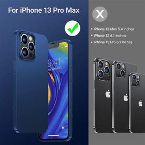 img 3 attached to 📱 TORRAS Slim Fit iPhone 13 Pro Max Case 6.7 inch, Ultra-Thin Lightweight Full Protection PC Cover with Comfortable Grip - Navy Blue