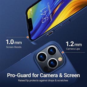 img 1 attached to 📱 TORRAS Slim Fit iPhone 13 Pro Max Case 6.7 inch, Ultra-Thin Lightweight Full Protection PC Cover with Comfortable Grip - Navy Blue