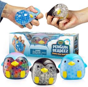 img 4 attached to 🐧 YoYa Toys Penguin Beadeez Stress Toy