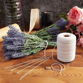 img 3 attached to 🧵 Versatile 2mm White Cotton String: Ideal for Crafts, Gift Wrapping, and Macrame (218 Yards)