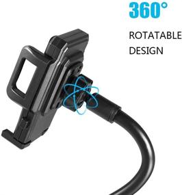 img 2 attached to 🚗 Enhanced Universal Car Cup Holder Phone Mount with 360° Rotatable Cradle - Perfect for Galaxy Note 8/Note9/S8/S9/S10e/S10/S10 Plus/iPhone Xs Max/Xr/Xs/7/6 Plus cup mount