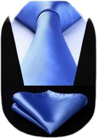 img 4 attached to 👔 Enhance Your Style with the Classic Necktie Pocket Square HISDERN