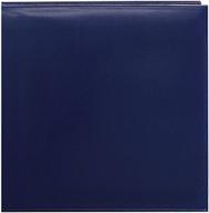 📘 pioneer navy blue 12x12 snapload sewn leatherette memory book logo