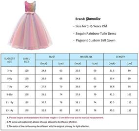 img 3 attached to 👗 Glamulice Princess Sequin Bridesmaid Graduation Girls' Clothing: Dazzling Dresses for Elegant Occasions