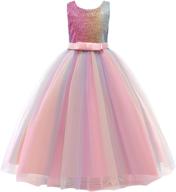 👗 glamulice princess sequin bridesmaid graduation girls' clothing: dazzling dresses for elegant occasions logo