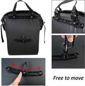 img 1 attached to 🚲 Waterproof ArcEnCiel Bike Bag: Rear Seat Carrier Pack & Panniers - Ideal for Bicycles