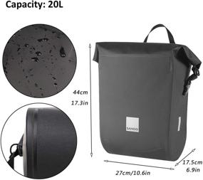 img 2 attached to 🚲 Waterproof ArcEnCiel Bike Bag: Rear Seat Carrier Pack & Panniers - Ideal for Bicycles