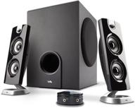 cyber acoustics ca-3602ffp: the ultimate 2.1 speaker sound system with subwoofer and control pod for music, movies, multimedia pcs, macs, laptops, and gaming systems logo