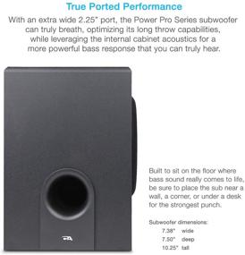 img 1 attached to Cyber Acoustics CA-3602FFP: The Ultimate 2.1 Speaker Sound System with Subwoofer and Control Pod for Music, Movies, Multimedia PCs, Macs, Laptops, and Gaming Systems