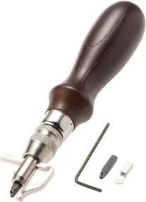 img 2 attached to 🔧 Versatile 4-in-1 Leather Craft Pro Stitching Groover Creaser Set for Expert Artisans