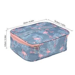img 1 attached to Portable Waterproof Cosmetic Organizer Multifunctional