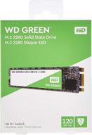 модернизируйте свой компьютер с western digital wds120g2g0b wd green 120gb твердотельным накопителем - sata - m.2 2280. логотип