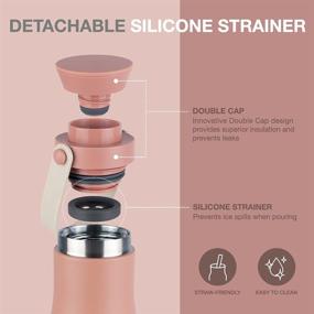 img 3 attached to 24 oz LocknLock Metro Bottle - Double-Wall Insulated Stainless Steel with Silicone Handle - Pink