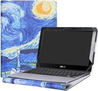 🌌 starry night: alapmk protective case cover for 11.6" asus vivobook flip 12 tp203na tp203na-uh01t series laptop logo