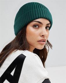 img 2 attached to Lvaiz Winter Knitted Fishermen Beanie Hats: Stylish 👒 Merino Wool Short Cuffed Skull Caps for Men and Women