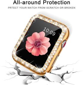 img 1 attached to Supoix Совместимый с браслетом для Apple Watch 38 мм + чехол