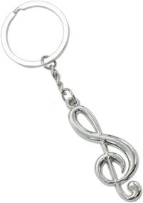 img 3 attached to HUELE Musical Symbol Keychain 🎵 Trinket: A Melodic Must-Have for Music Enthusiasts