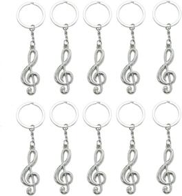 img 4 attached to HUELE Musical Symbol Keychain 🎵 Trinket: A Melodic Must-Have for Music Enthusiasts