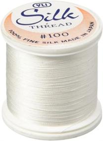 img 3 attached to 🧵 100wt T-12 Silk Thread - YLI 20210-WHT, 200m - White