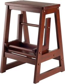 img 3 attached to 🪑 Winsome Wood Antique Walnut Stool - Classic and Elegant Seating Solution