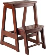 🪑 winsome wood antique walnut stool - classic and elegant seating solution logo
