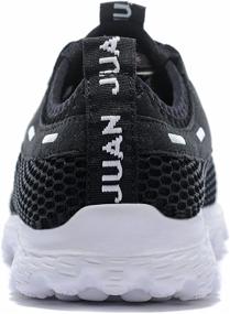 img 2 attached to JUAN Lightweight Slip On Mesh Sneakers: Stylish Outdoor Athletic Running Shoes for Men