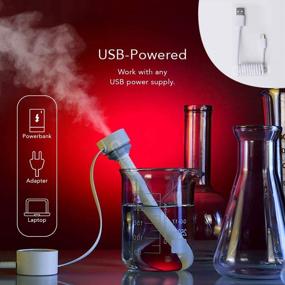 img 2 attached to 🌬️ USB Portable Ultrasonic Cool Mist Humidifier - Ideal for Car, Office, Home, and Travel