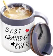 👵 wujomz grandma gifts: best grandma mug with lid and handle, insulated travel tea coffee mug for great grandma – perfect christmas or birthday gift logo